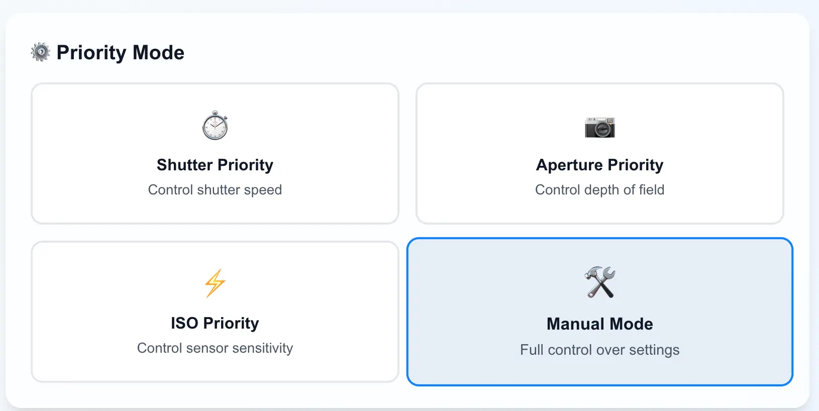 Priority Mode