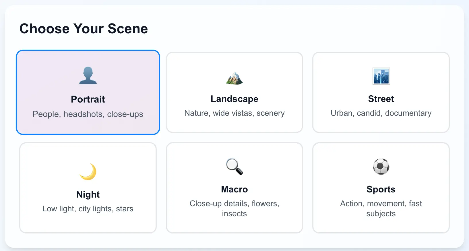 Choose Scene